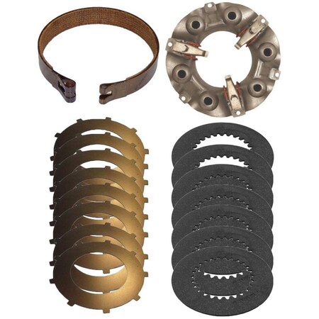 Aic Replacement Parts Steering Clutch Kit w/ Brake Band Pressure Plate & Discs for IH Dozer 500 TD5 CASEIHCLUTCHKIT-1